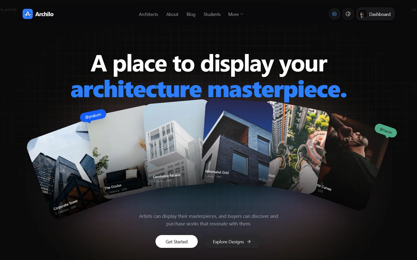 Archilo in dark theme
