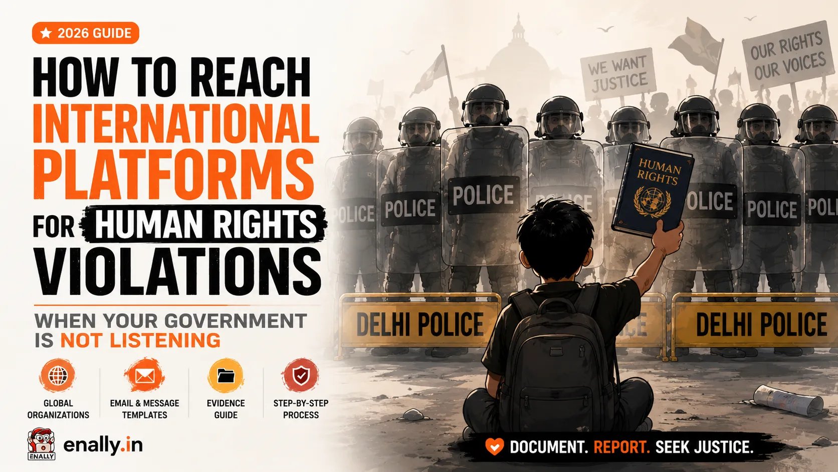How to Report Human Rights Violations to International Organizations When Your Government Fails to Respond