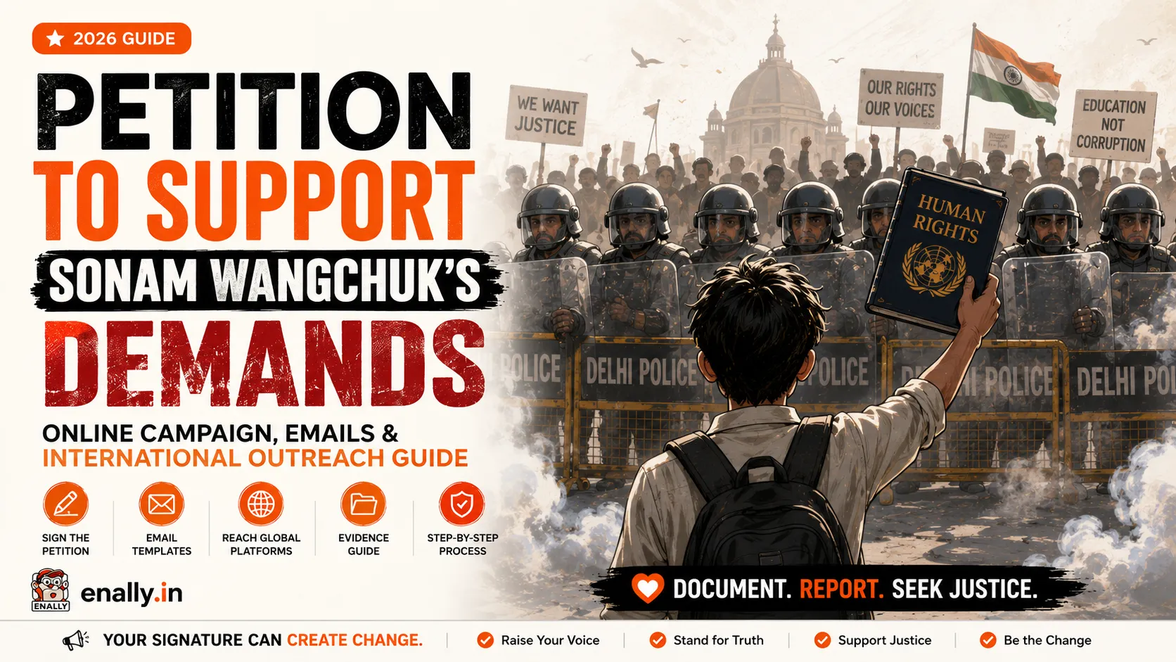 Petition to Support Sonam Wangchuk's Demands: Online Campaign & Global Outreach Guide
